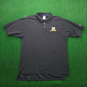 Pittsburgh‎ Steelers Polo Shirt Mens Large Black 75th Season Reebok NFL Football